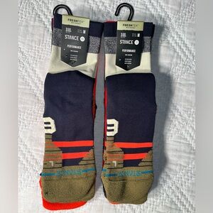 Lot of 2 - 54.99 Stance Route Mid Crew 3 Pack Feel 360 Infiknit Crew Socks M